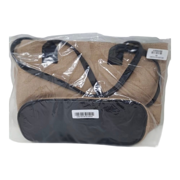 Romero Britto Jute Lips Tote Bag - Picture 2 of 5